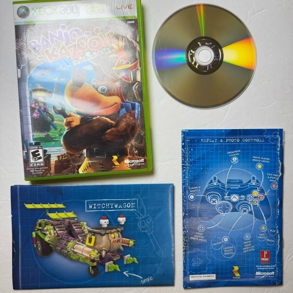 Microsoft Xbox 360 Banjo Kazooie Nuts & Bolts Video Game CIB